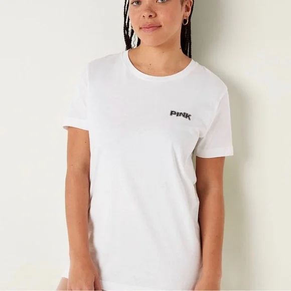 XS Victoria’s Secret Pink Campus Tee - Picture 2 of 2